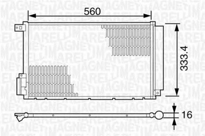 MAGNETI MARELLI 350203620000 -  Конденсатор, кондиционер